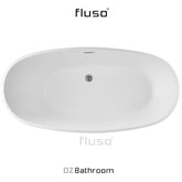 @Melbourne - Local Pick Up Only! -Thin edge Bathroom Acrylic Free Standing BathTub 1700x800mm for white bathroom